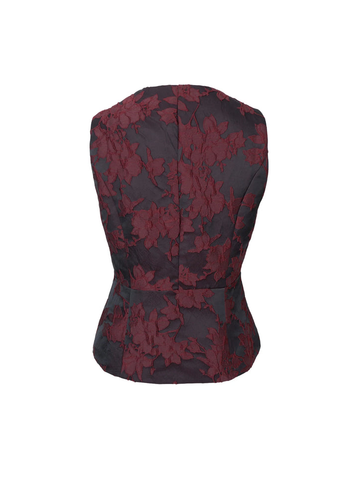 Black Colour - Vienna Vest - Wine