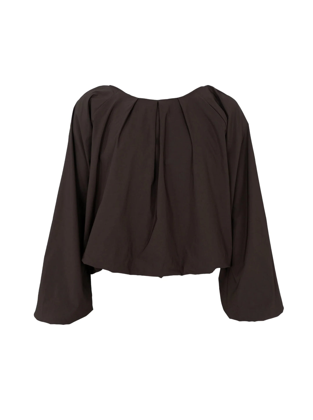 Black Colour - Davina Balloon Bluse - Coffee