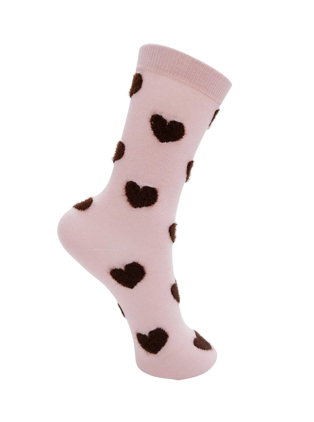 Black Colour - Mayline Heart Strømper - Lt. Rose - Onesize