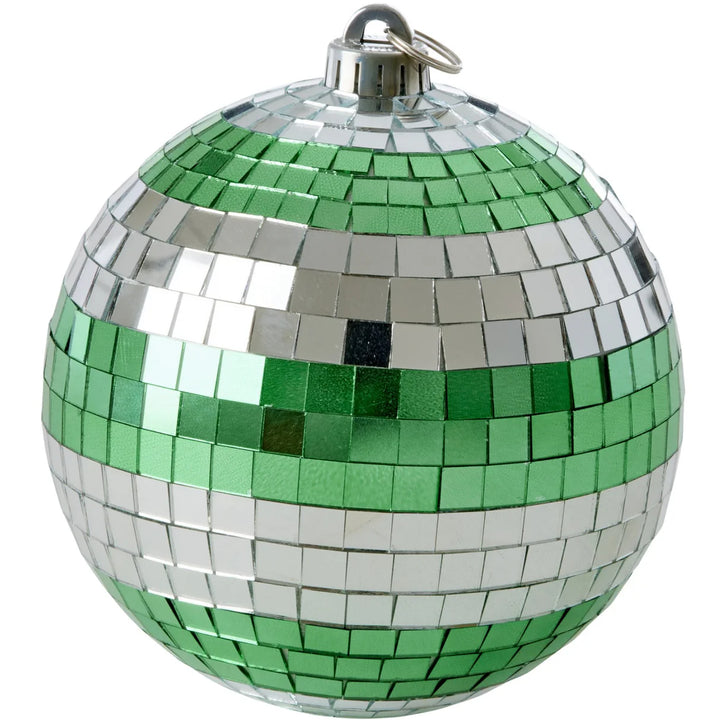 Rice - Discokugle - Dark green/Silver Stripes - Mellem
