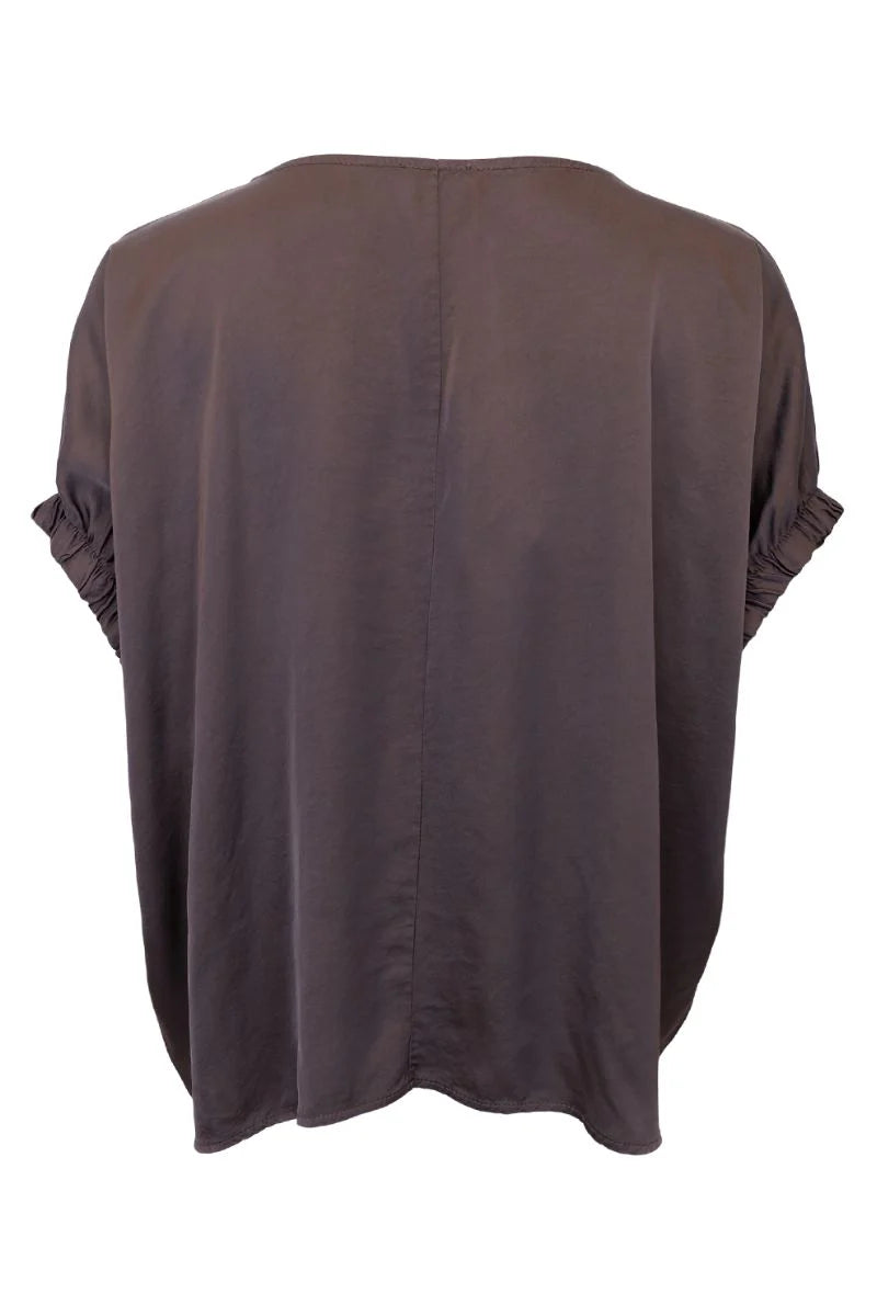 Black Colour - Mabel Blouse - Coffee - Onesize