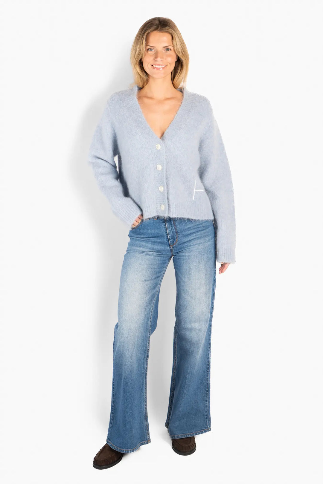Hést - Pernille Short Cardigan - Skyway