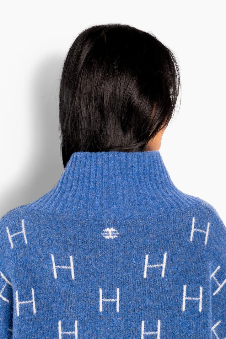 Hést - Fam Short Sweater - Blue Yonder