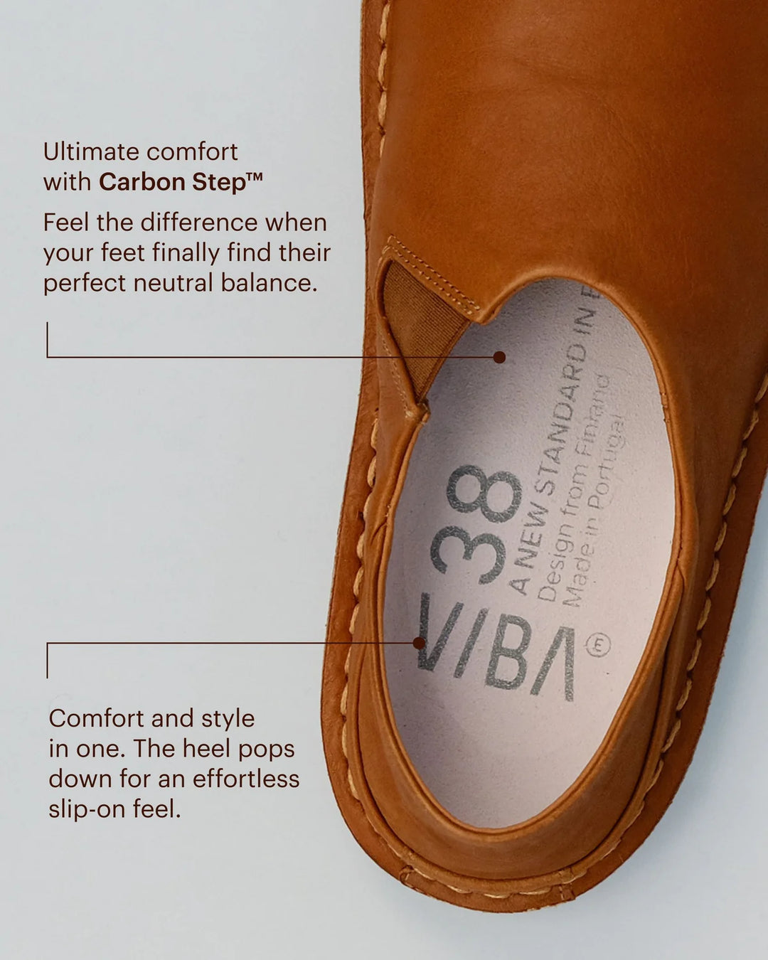 VIBAe - Zuma Leather - Cognac Brown