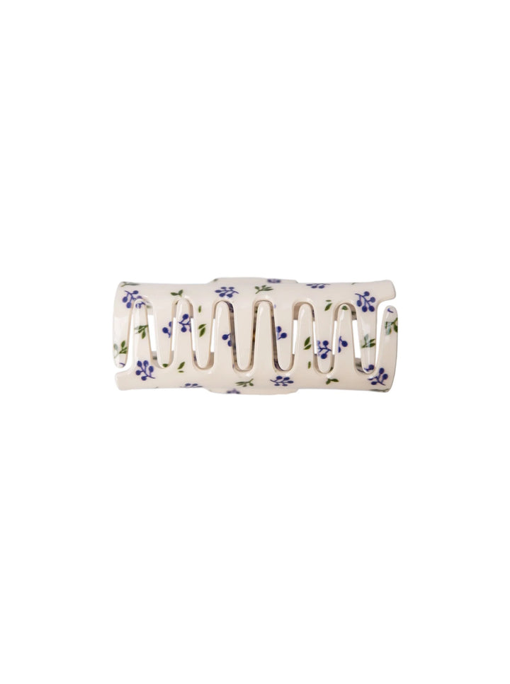 Black Colour - Berlin Berry Hair Claw - Creme Blue