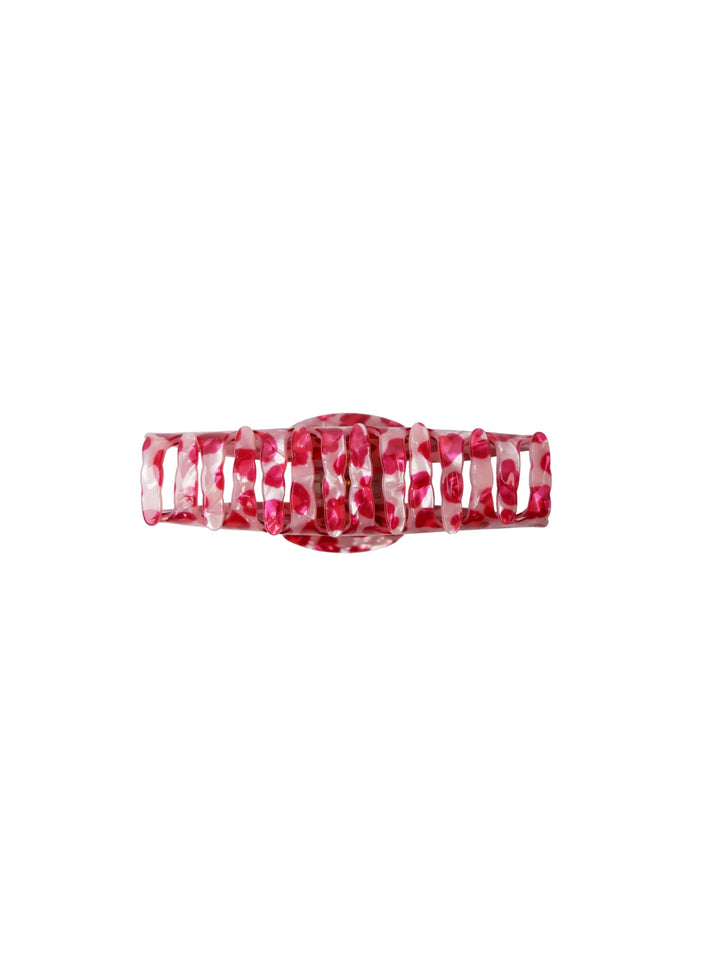 Black Colour - Flick Hair Claw - Pink