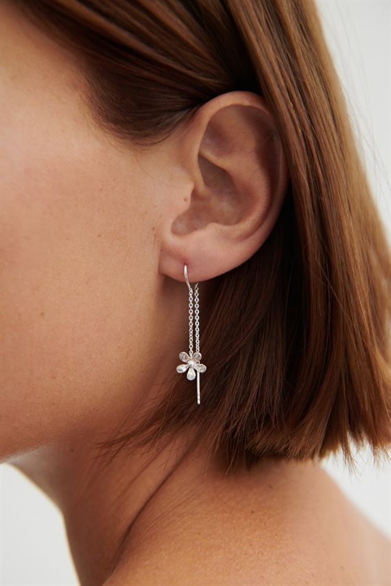 Pernille Corydon - Wild Poppy Earchains - Guld - 50mm