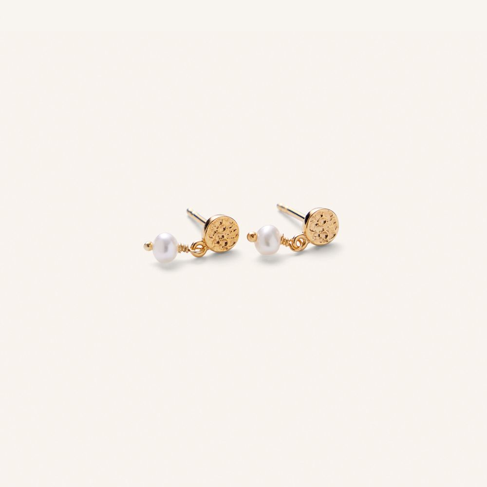 Pernille Corydon - Ocean Nature Ørestikker - Guld - 12mm
