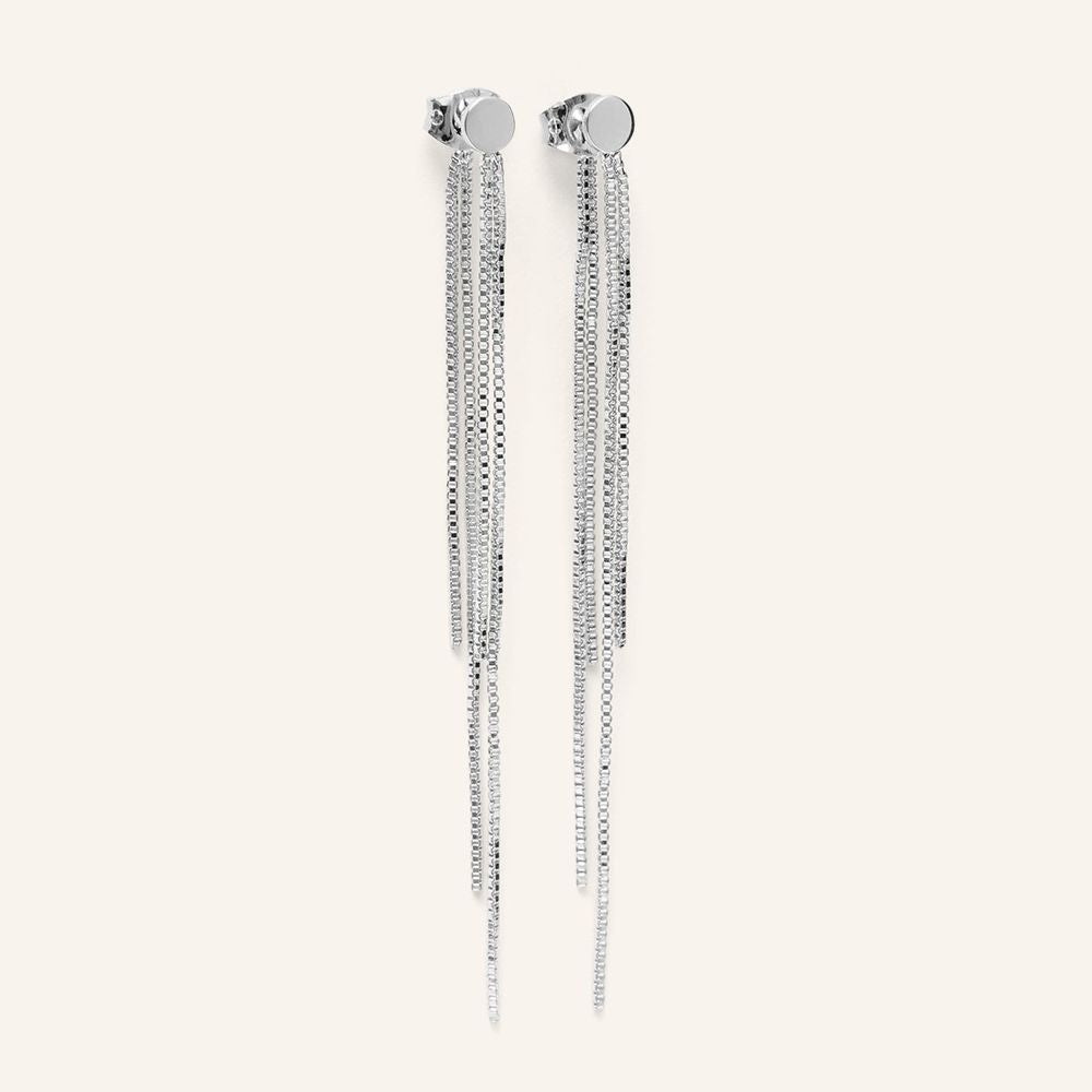 Pernille Corydon - Airy Earrings - 80mm - Silver