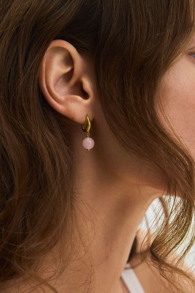 Pernille Corydon - Blush Øreringe - Guld - 26mm