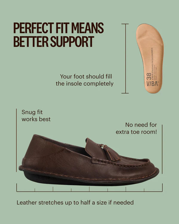 Viba - Tribeca Leather  - Cocoa Brown