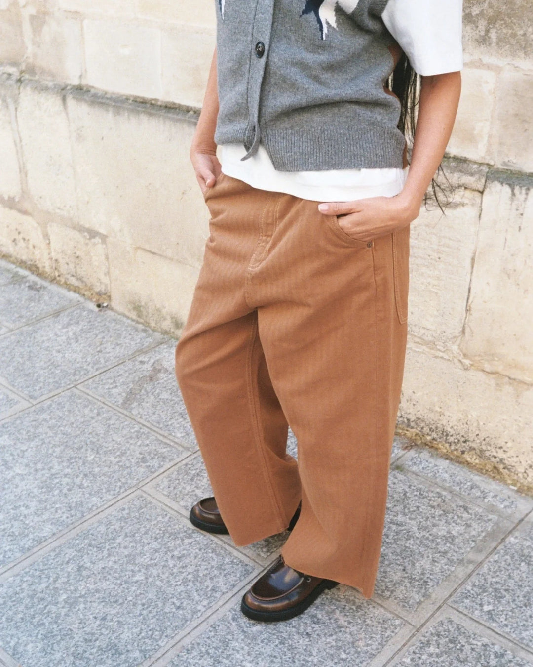 Heyanno - Full Herringbone Bukser - Foxtrot - Cropped