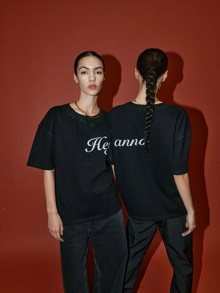 HeyAnno - Hey vintage tee - Black