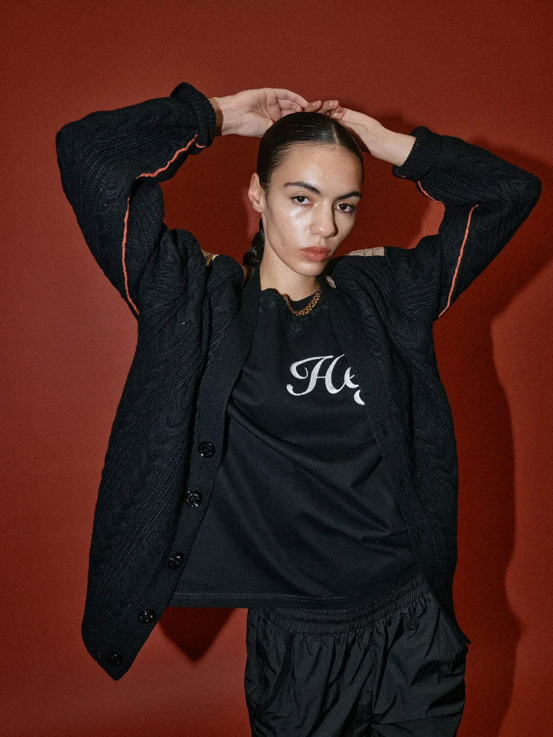 HeyAnno - Rich quilt cardigan - Black