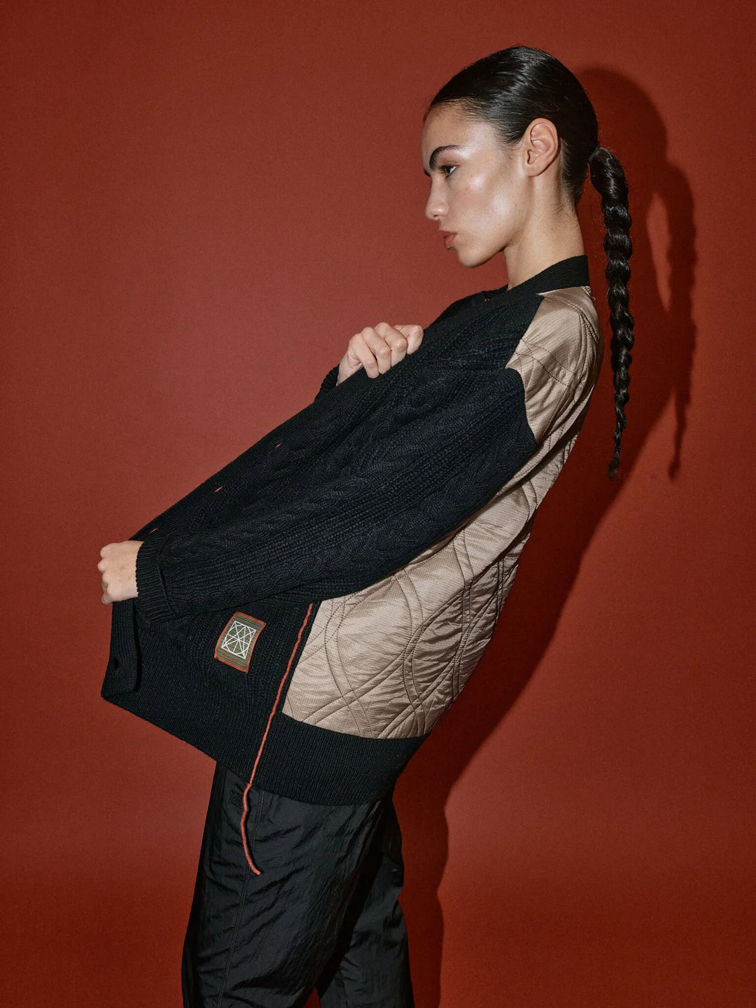 HeyAnno - Rich quilt cardigan - Black