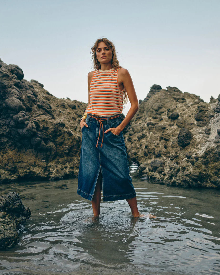 Heyanno - Era Stripe Top - Carrot
