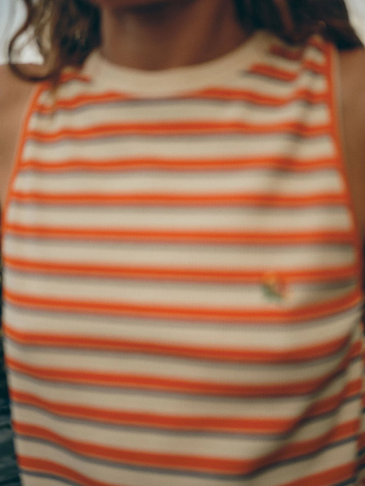 Heyanno - Era Stripe Top - Carrot