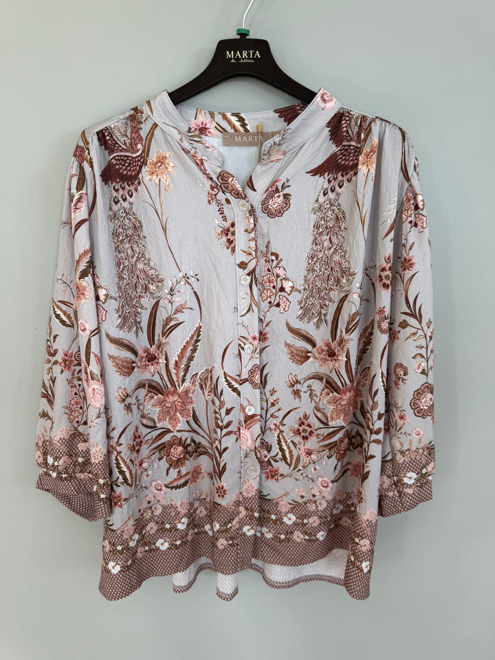 Marta - Destiny Blouse - Grey