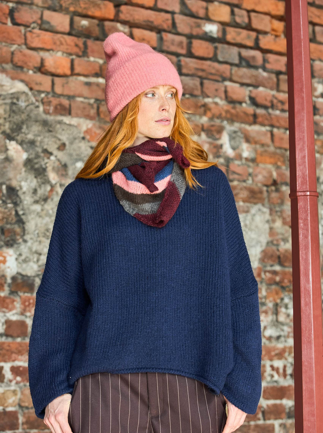 Black Colour - Alessia strik - Navy - Onesize