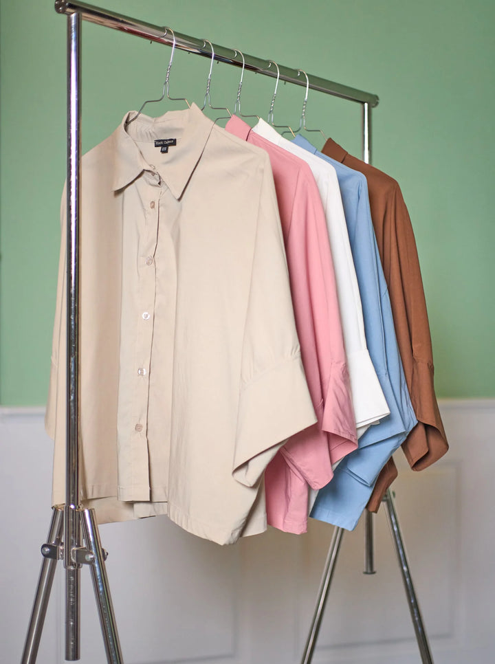 Black Colour - Davina Loose Skjorte - Hazelnut Brown - Onesize