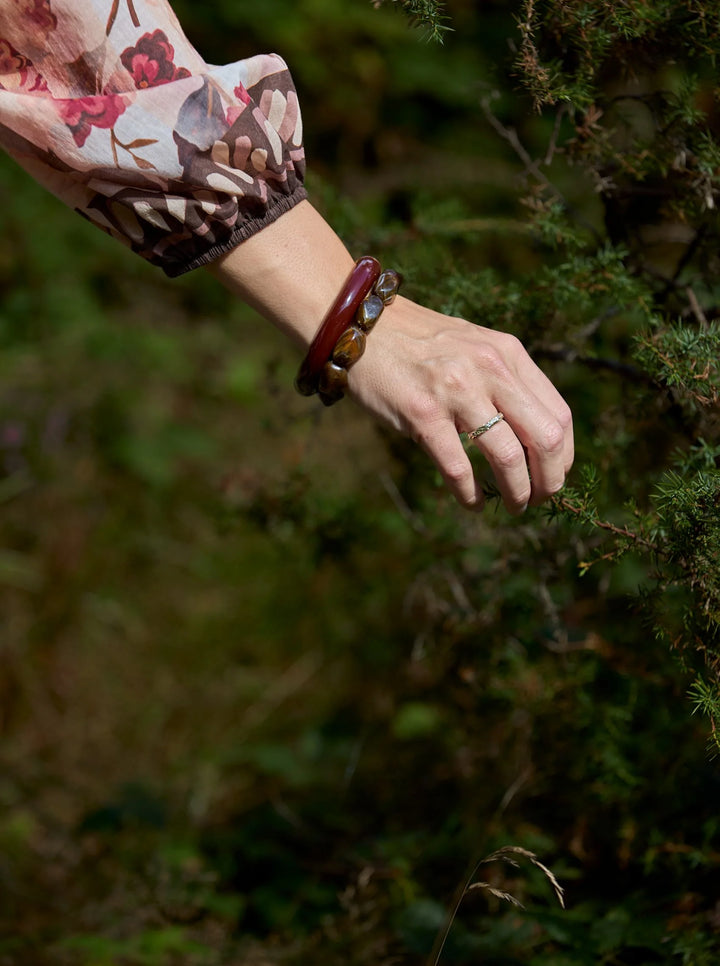 Black Colour - Lyon Bracelet - Mocca