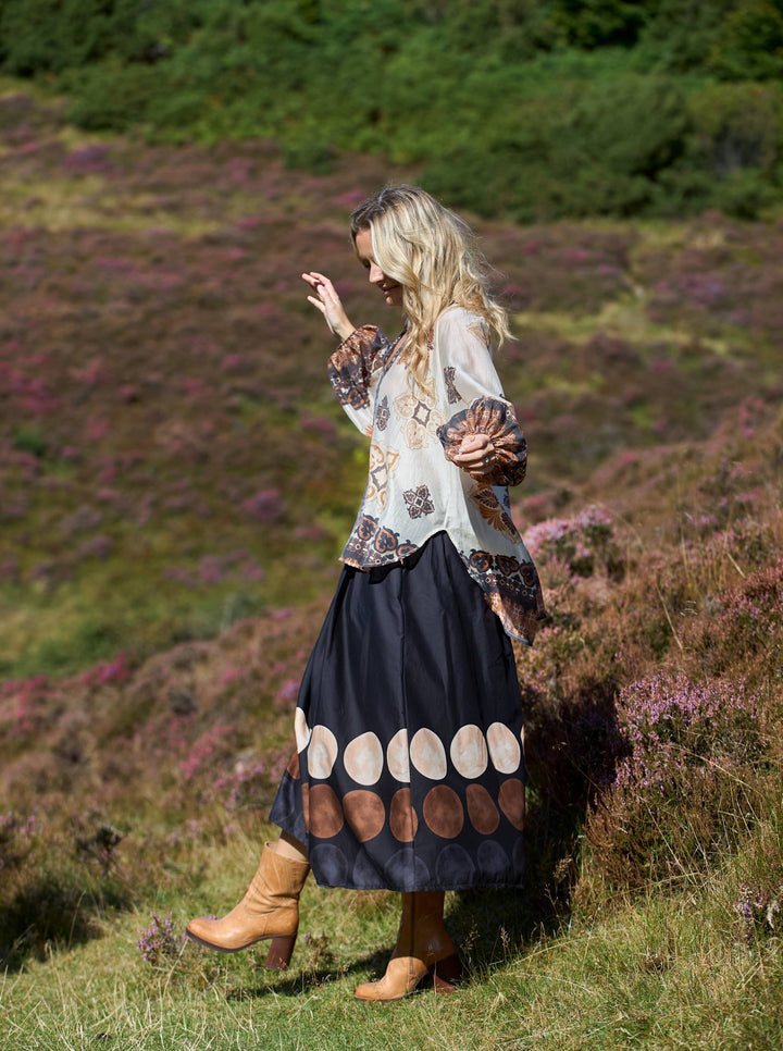 Black Colour - Paris skirt - Black