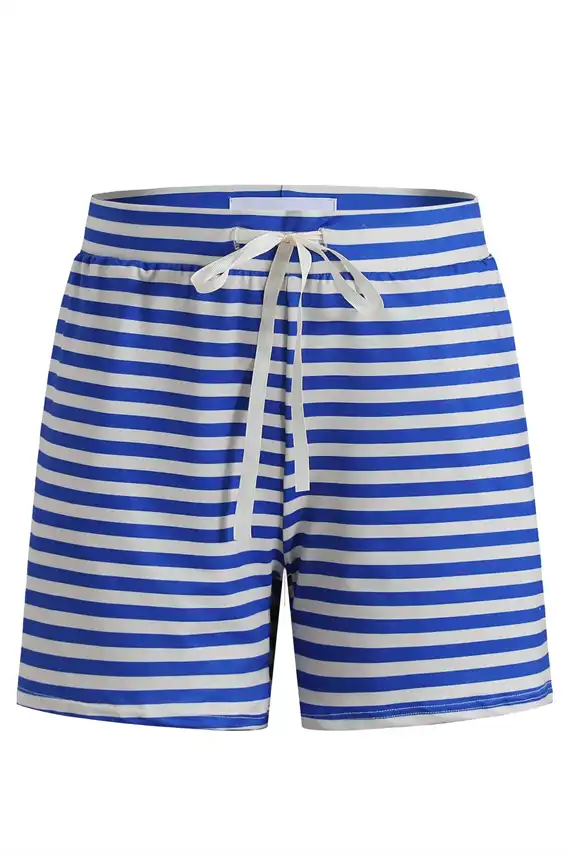 Liberte - Alma Shorts - Stripe Ivory Cobolt
