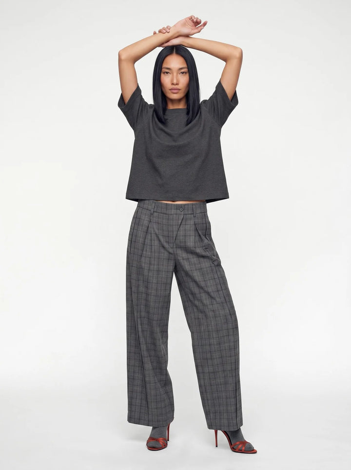 Heyanno – On Check Bukser – Grey – billede 3