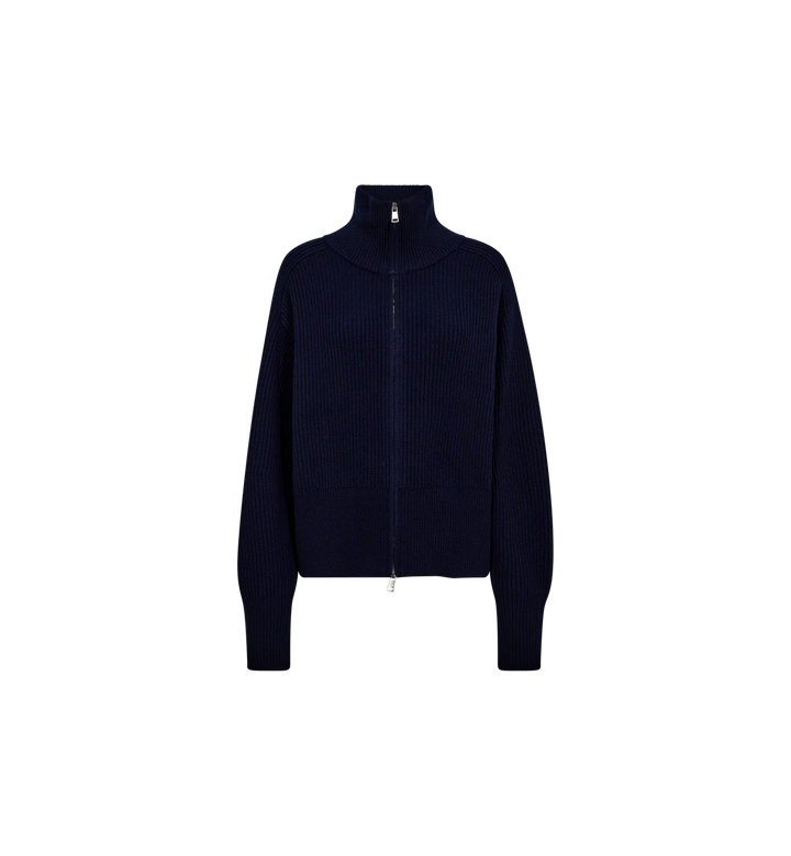 Mos Mosh - Amity Zip Strik Cardigan - Maritime Blue