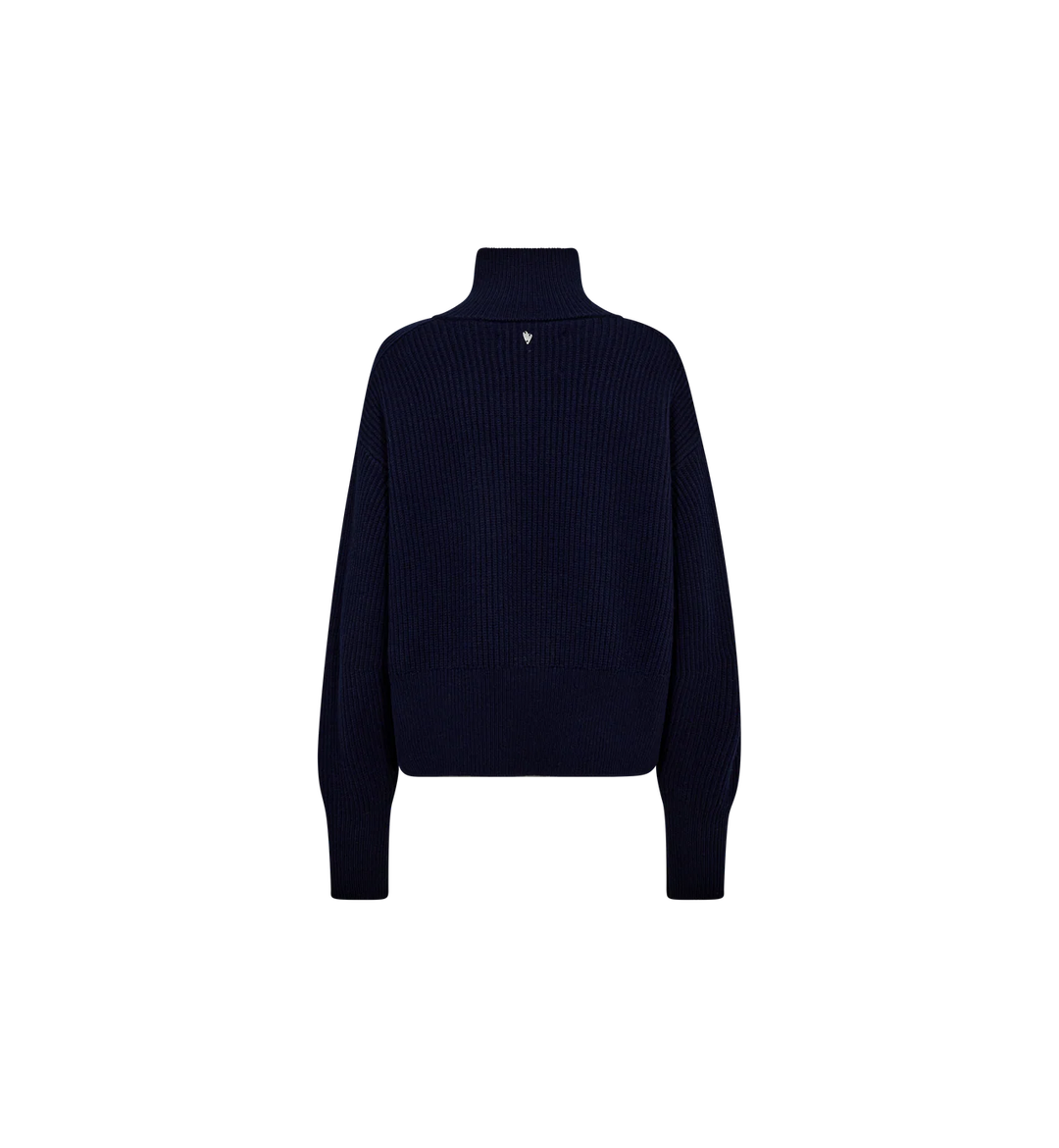 Mos Mosh - Amity Zip Strik Cardigan - Maritime Blue