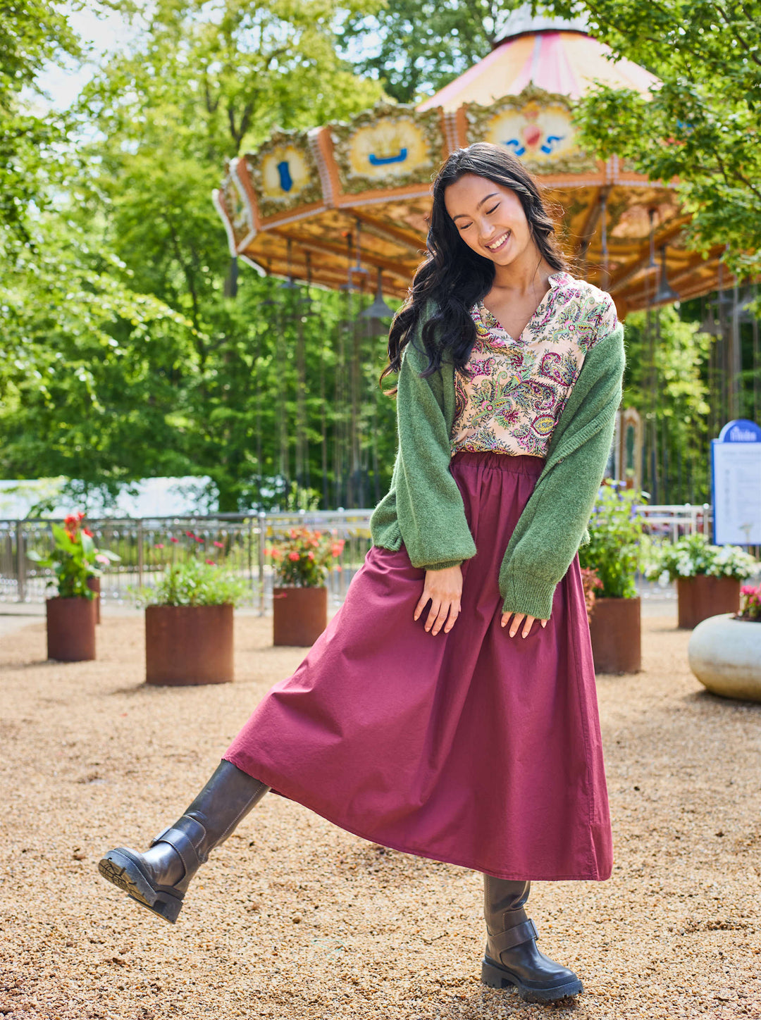 Black Colour - Luna Andrea S/S Top - Ruby Meadow