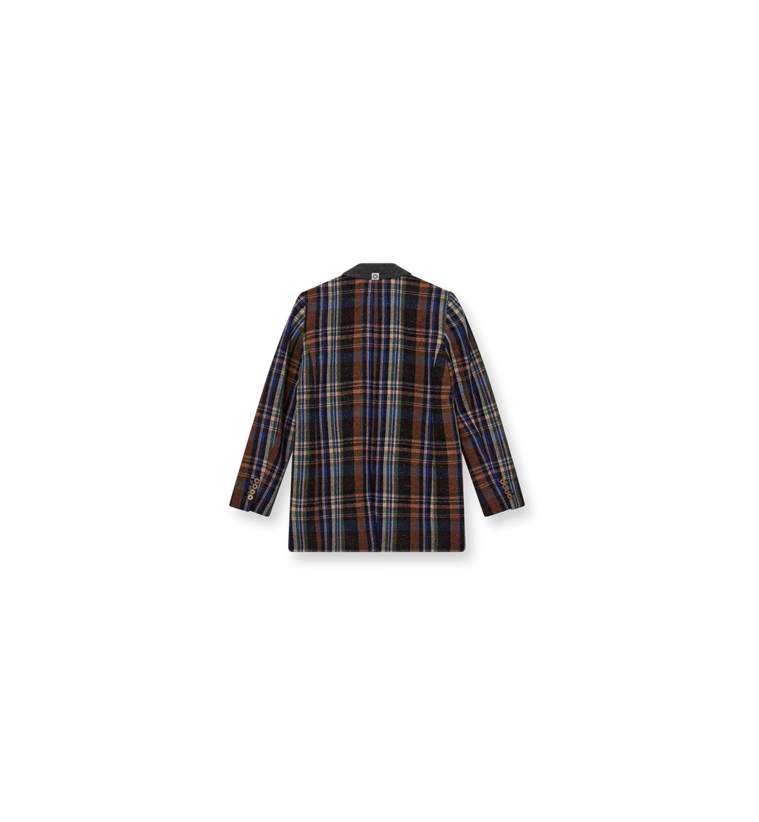HeyAnno - Bold check blazer - Garden green