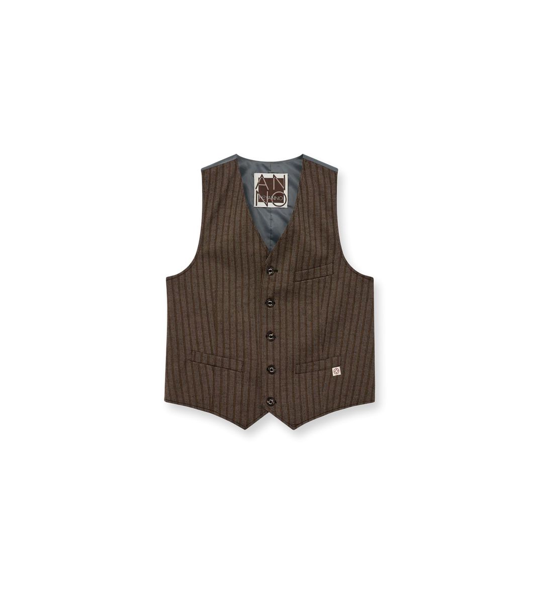 Heyanno - Bless Striped Vest - Demitasse