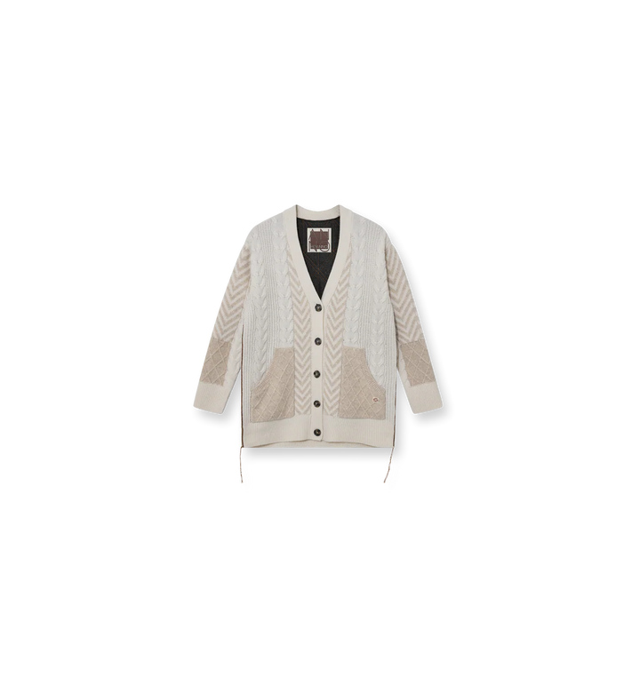 Heyanno - Grand Quilt Cardigan - Ecru