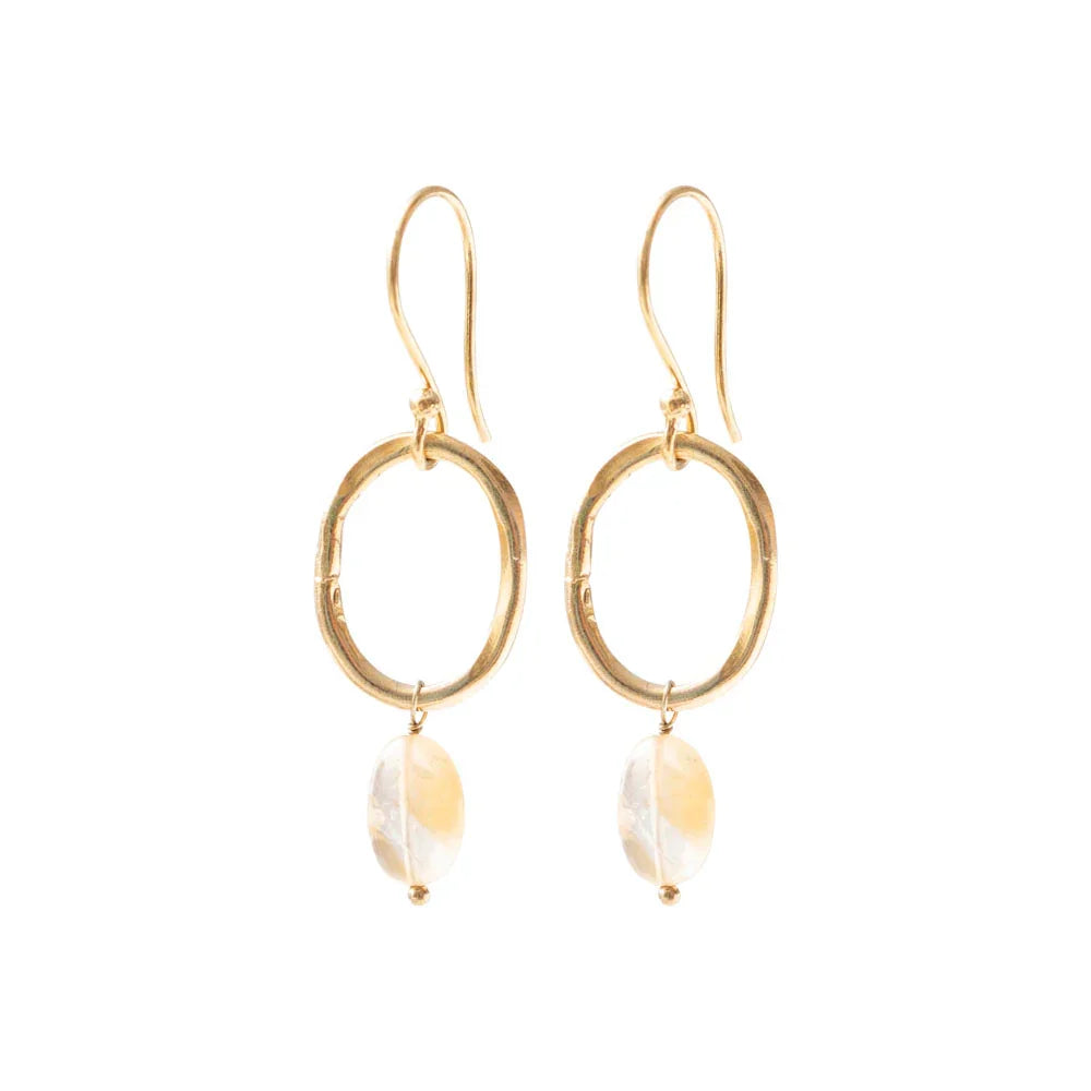 A Beautiful Story - Graceful Earrings - Citrine Gp