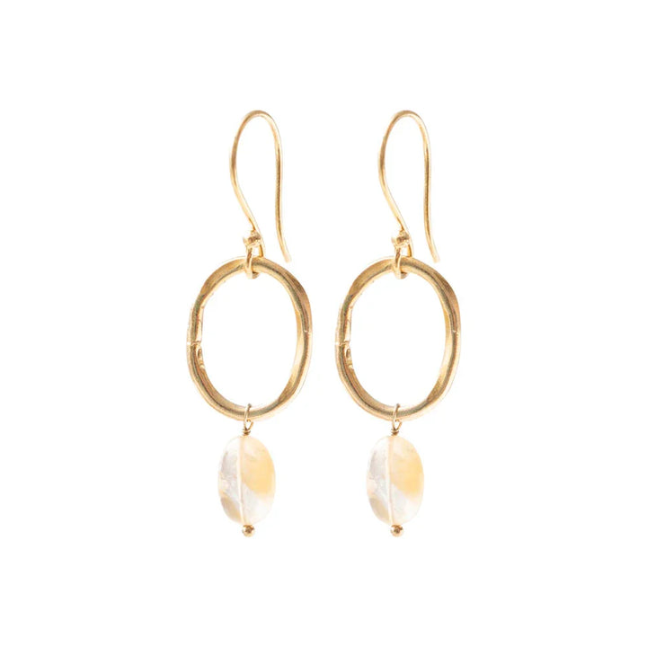 A Beautiful Story - Graceful Earrings - Citrine Gp