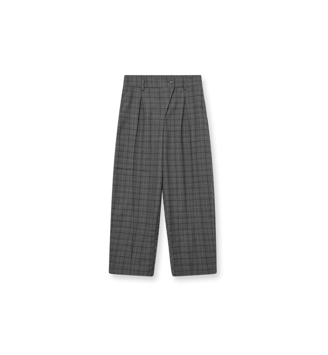 Heyanno – On Check Bukser – Grey – billede 5