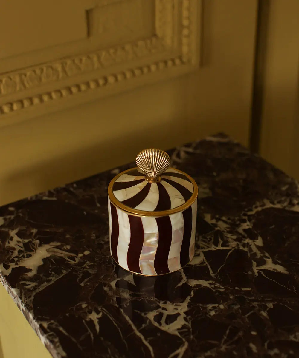 Doing Goods - Abby Shell circus Box - Large - Burgundy