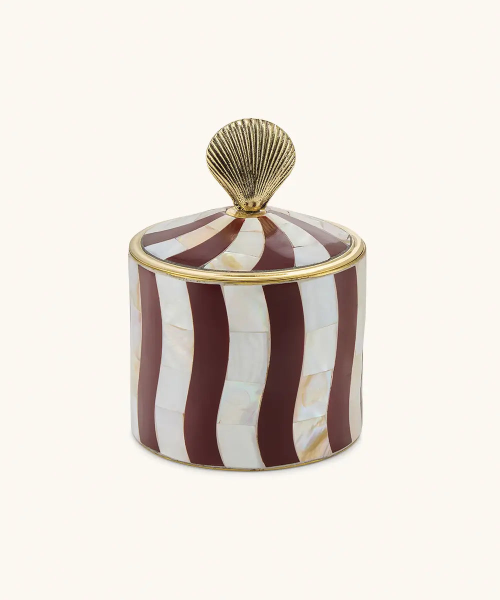Doing Goods - Abby Shell circus Box - Large - Burgundy