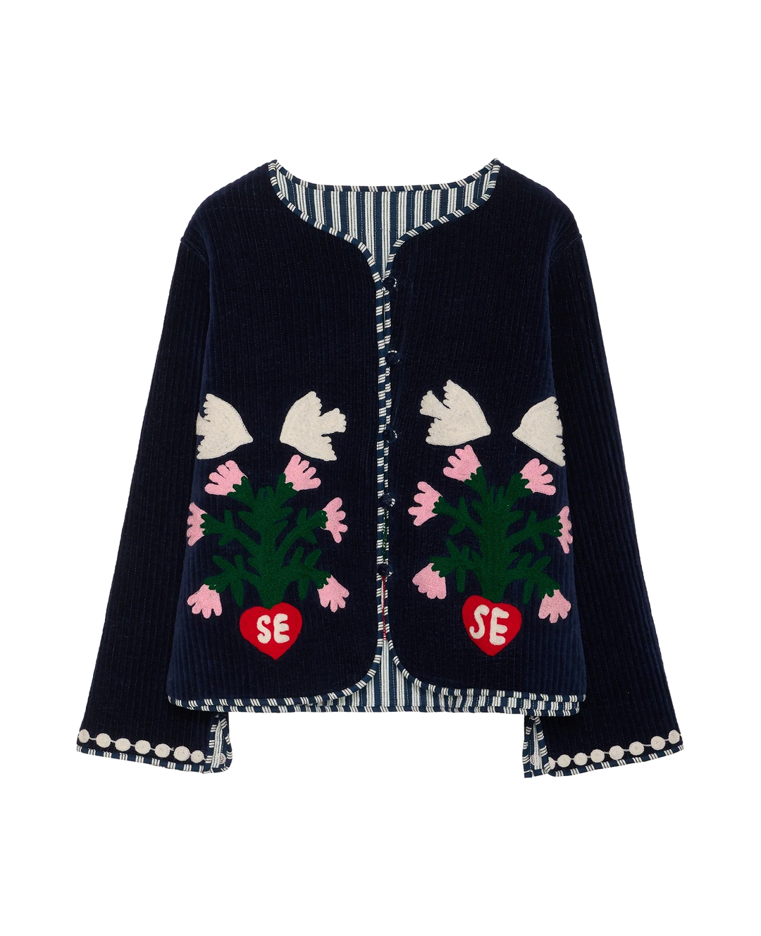 Sissel Edelbo - Anil jakke - Suzani embroidery navy