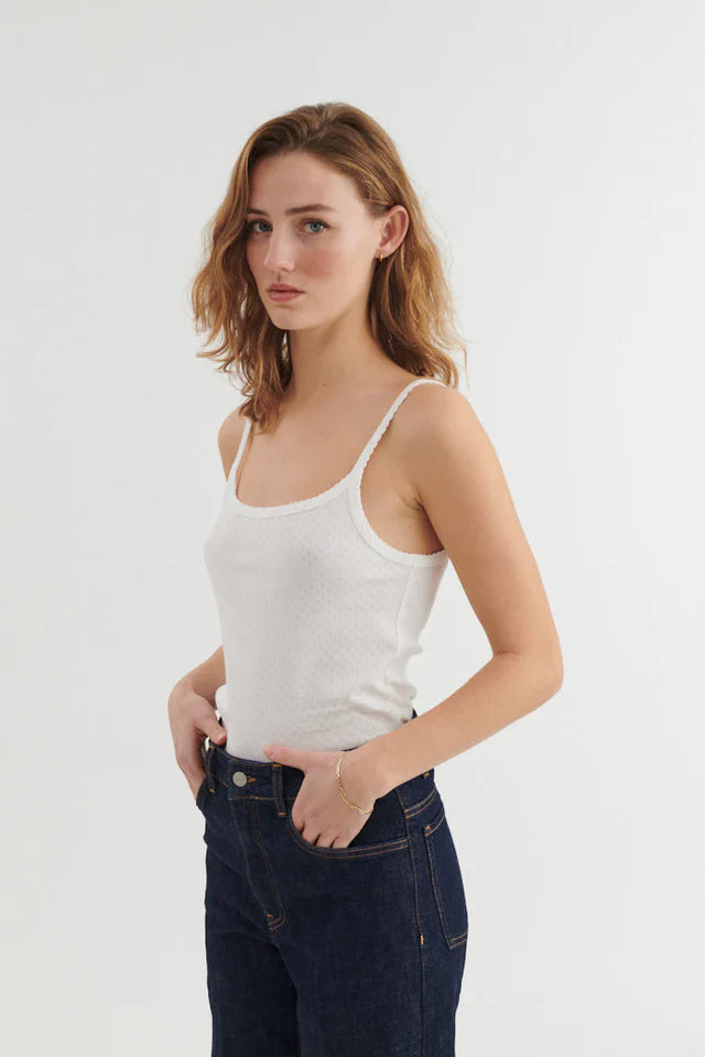 Basic Apparel - Arense Strap Top - White