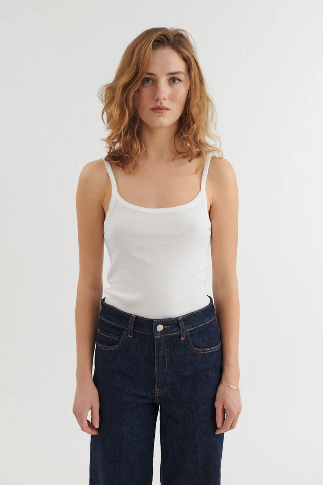 Basic Apparel - Arense Strap Top - White