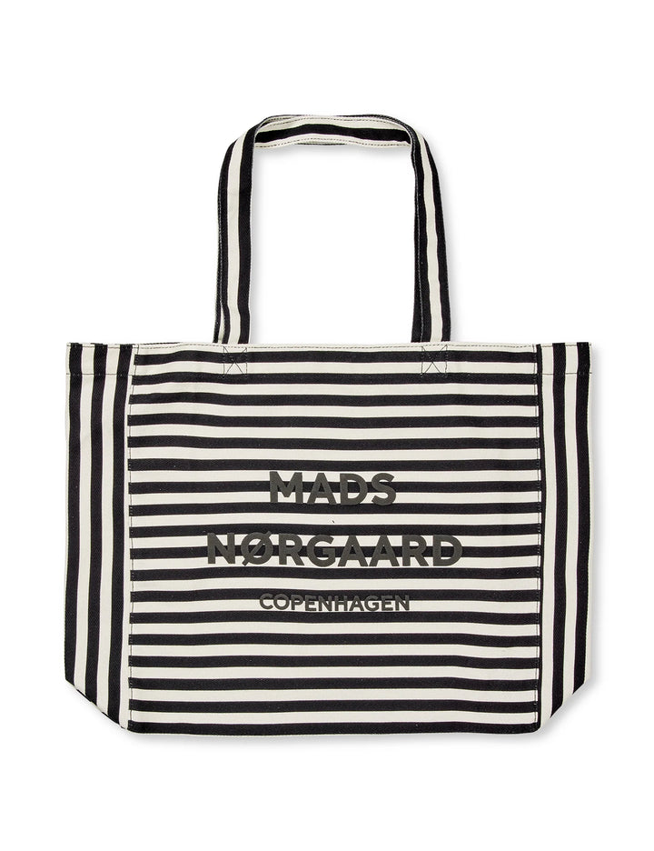 Mads Nørgaard - Boutique Athene AOP Bag - Stripe AOP/Black