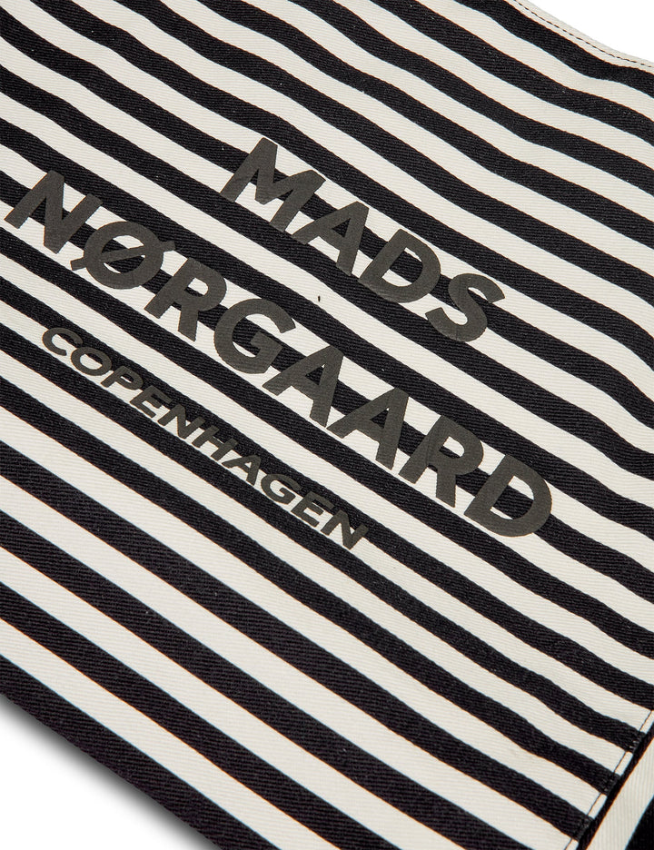 Mads Nørgaard - Boutique Athene AOP Bag - Stripe AOP/Black
