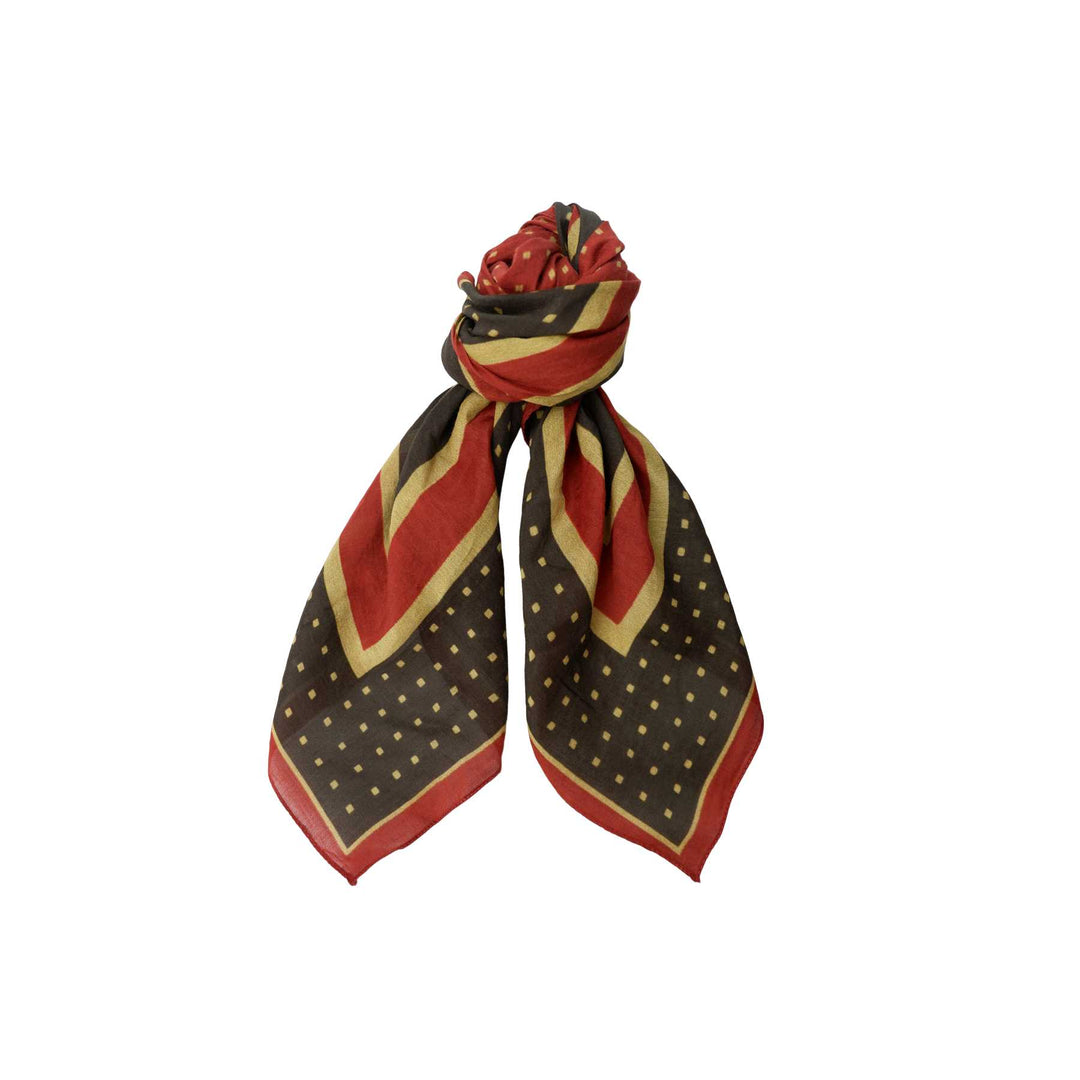 Black Colour - Audrey Mini Scarf - Army