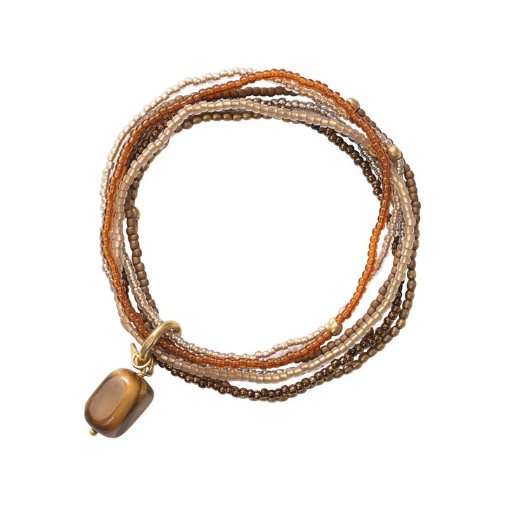 A Beautiful Story - Nirmala Amrbånd - Tiger Eye GC