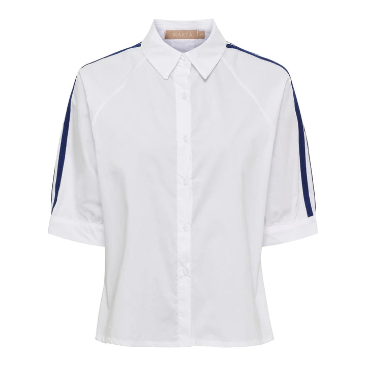 Marta - Bambi Skjorte - White/Navy
