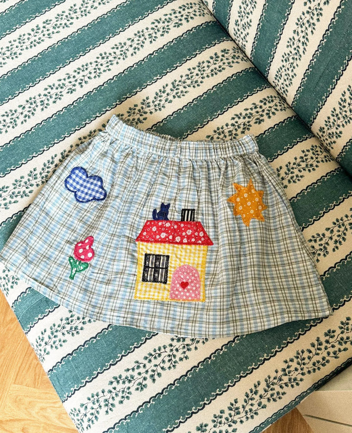 Sissel Edelbo - Barbera mini skirt - Blue checks