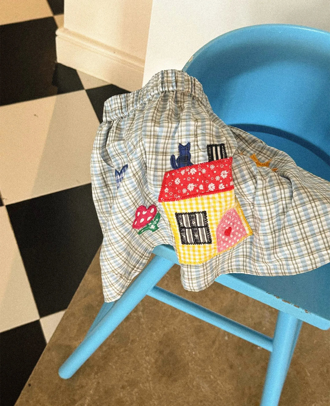 Sissel Edelbo - Barbera mini skirt - Blue checks