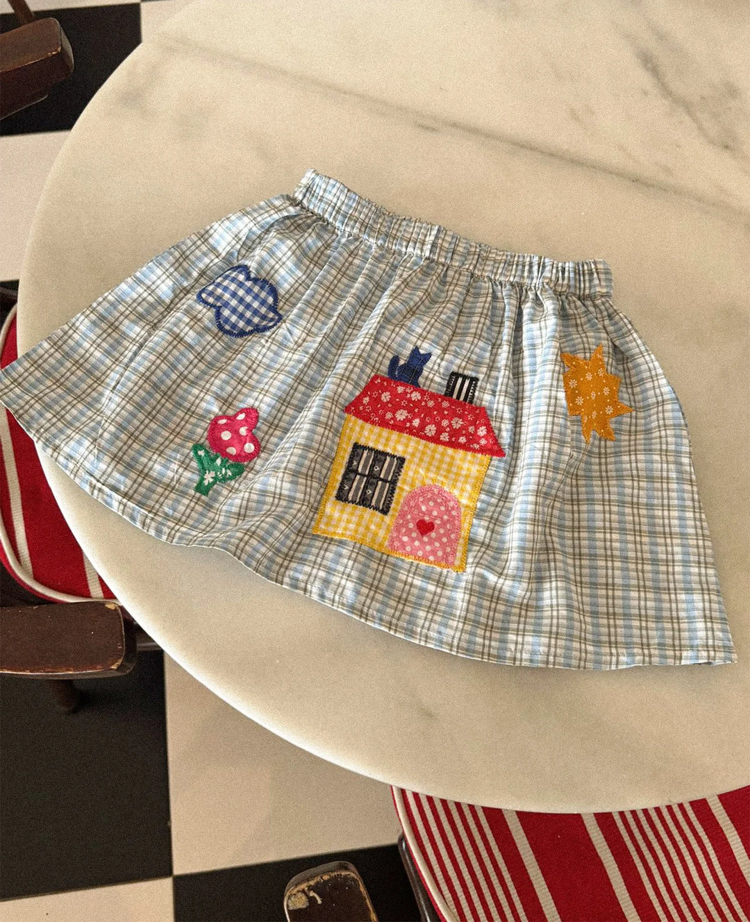 Sissel Edelbo - Barbera mini skirt - Blue checks
